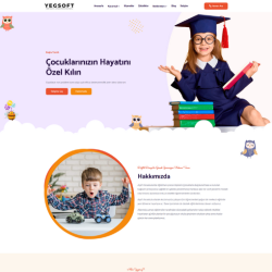 Anaokulu & Kreş Web Sitesi Tasarımı
