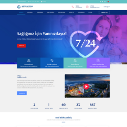 Medikal & Klinik & Hastane Web Sitesi Tasarımı #1