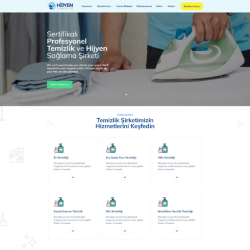 Temizlik Firması Web Sitesi Tasarımı #4