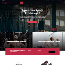 Spor Salonu & Fitness Web Sitesi Tasarımı #2