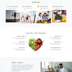 Diyetisyen Web Sitesi Tasarımı #1