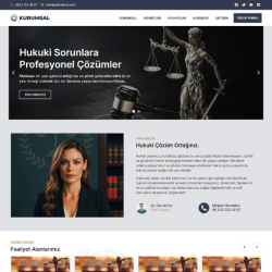Avukat & Hukuk Bürosu Firması Web Sitesi Tasarımı #1