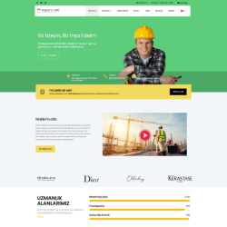 İnşaat Firması Web Sitesi Tasarımı #3