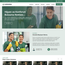 Temizlik Firması Web Sitesi Tasarımı #1
