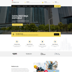 İnşaat Firması Web Sitesi Tasarımı #2