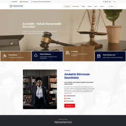 Avukat & Hukuk Bürosu Firması Web Sitesi Tasarımı #2