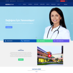 Medikal & Klinik & Hastane Web Sitesi Tasarımı #2